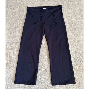 Crate USA Black Drawstring Stretch Baggy Wide Leg Sweatpants | Men's Large